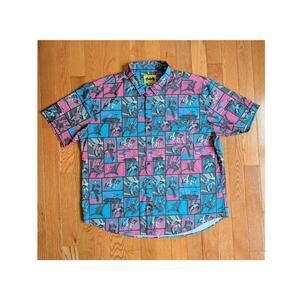 RSVLTS x Batman Funny Papers KUNUFLEX Short Sleeve Shirt Mens 3XL